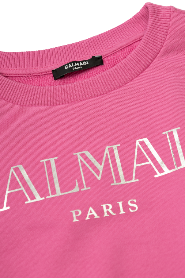 Balmain Kids Dress with logo